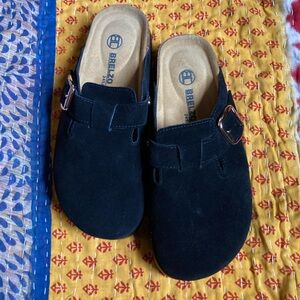 Suede  NONSLIP PLATFORM clogs